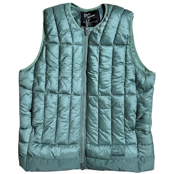 Askov Finlayson Green Puffer Vest Women's Medium M - Picture 1 of 5